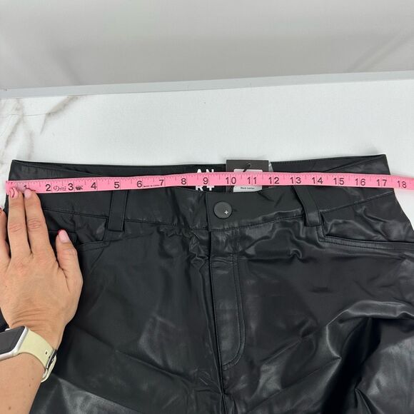 Alp N Rock Women’s Claren Faux Leather Bootcut Pants Size XL High Waist Black - Picture 4 of 14